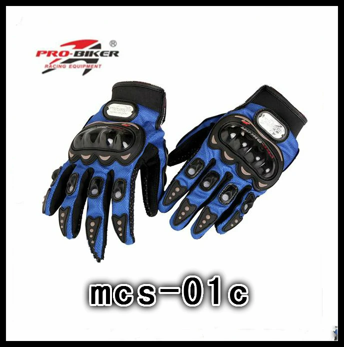 Мото перчатки мотоциклетные для мотокросса Pro-biker черный/красный/синий/серый