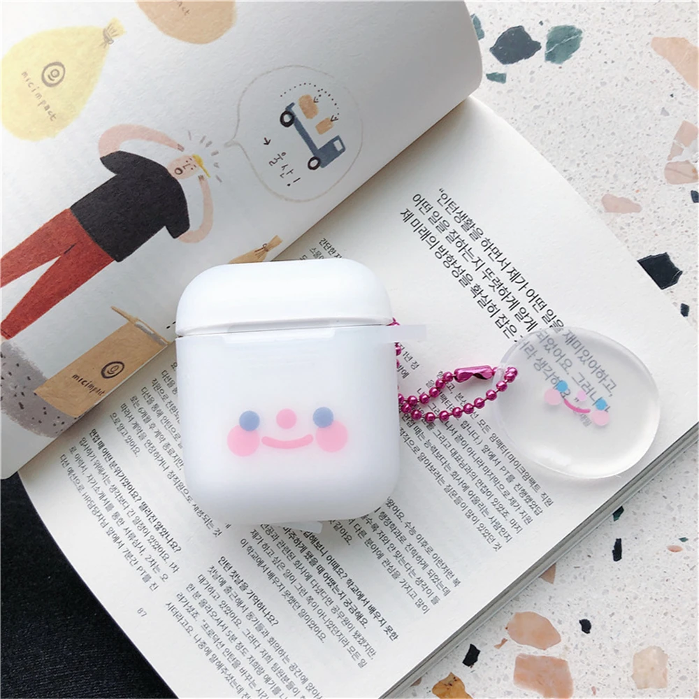 Для AirPods 1 2 милые чехлы для наушников Smile Apple Airpods ins Стиль Прекрасный Bluestooth
