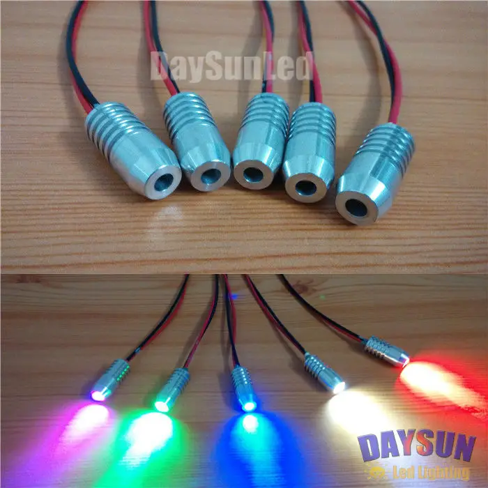 Car/Home Use Side-glow Fiber Optic Light Illuminators 6 Colors Available DC12V 1W | LED Strip