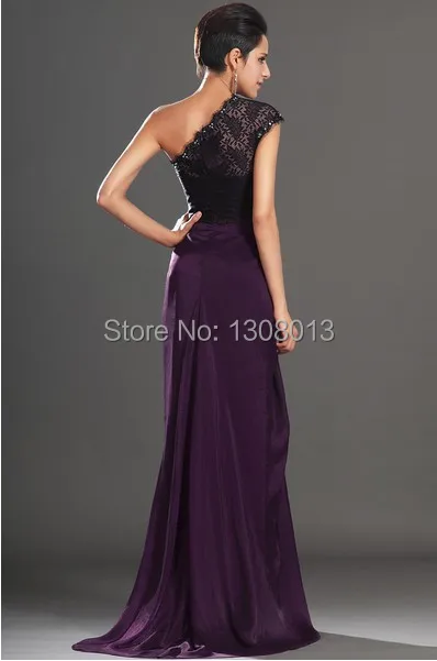 New Arrival Evening Dresses Fashion 2014 Beaded One Shoulder Formal Party Gowns Chiffon Custom Made | Свадьбы и торжества