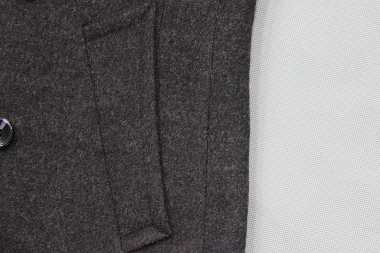 JACK-LLEEN Brand Winter Wool Long Coat Jacket Double Breasted Casual Fashion Section Turn-down Collar Cotton Liner J8573M | Мужская