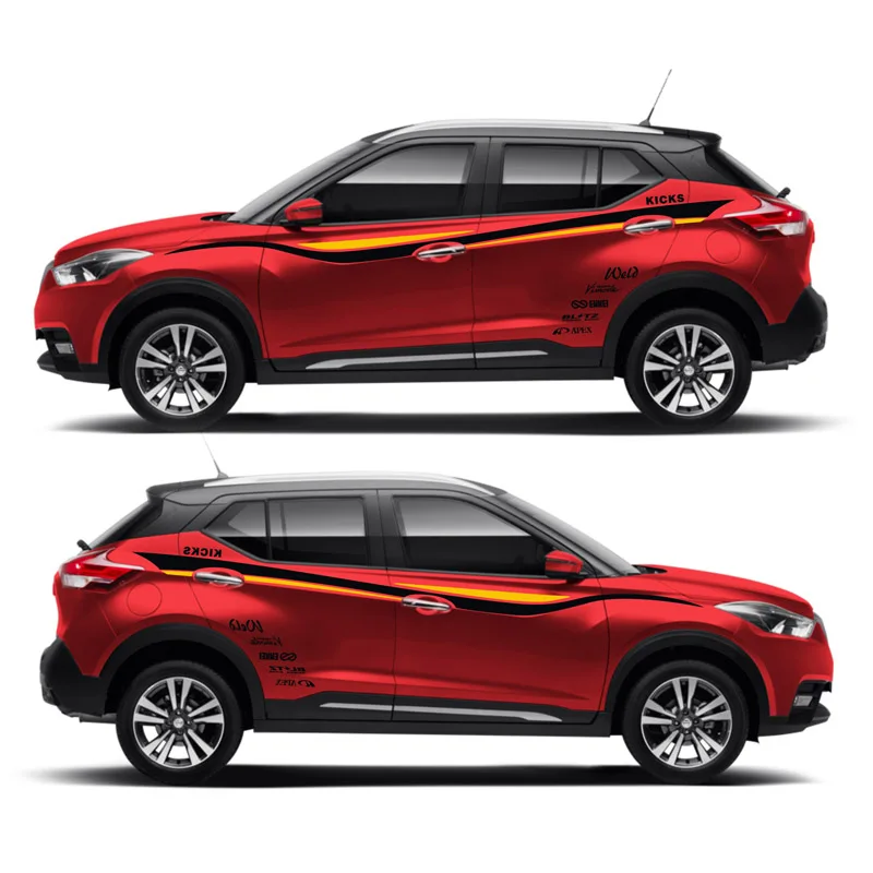 World Datong Sport Stripes автомобильные наклейки для Nissan KICKS SPORT Mark Levinson индивидуальная