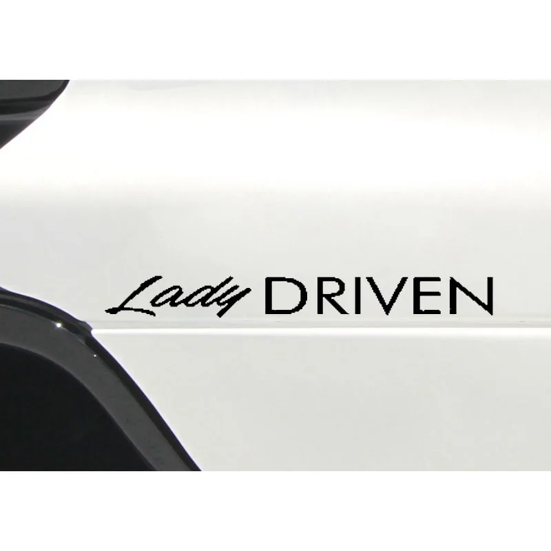 YJZT 20CM*2.2CM Interesting LADY DRIVEN Vinyl Car Window Sticker Personality Decoration Decal C11-0729 | Автомобили и мотоциклы