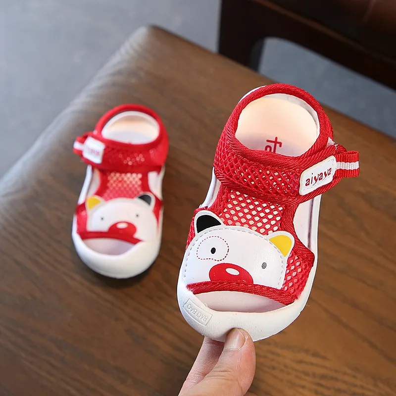 2019 summer non-slip infant sneakers newborn sandals first walk soft baby sports shoes breathable boys and girls beach |