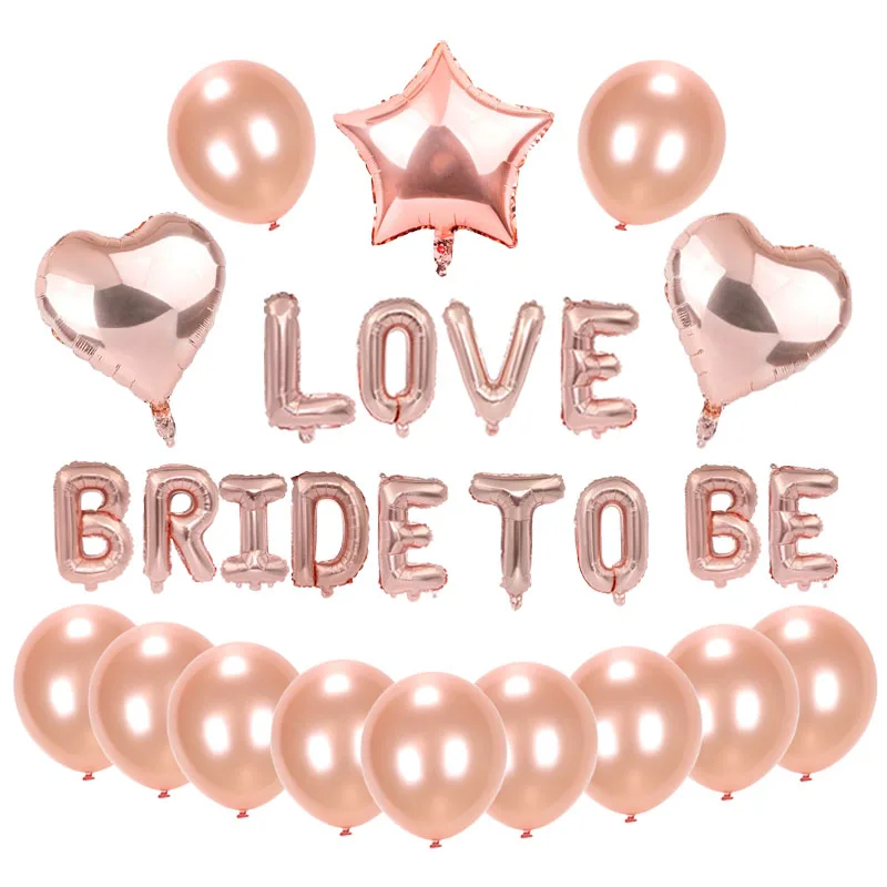 Набор воздушных шаров из латекса Love and Bride To Be with Latex|Воздушные шары и аксессуары| |