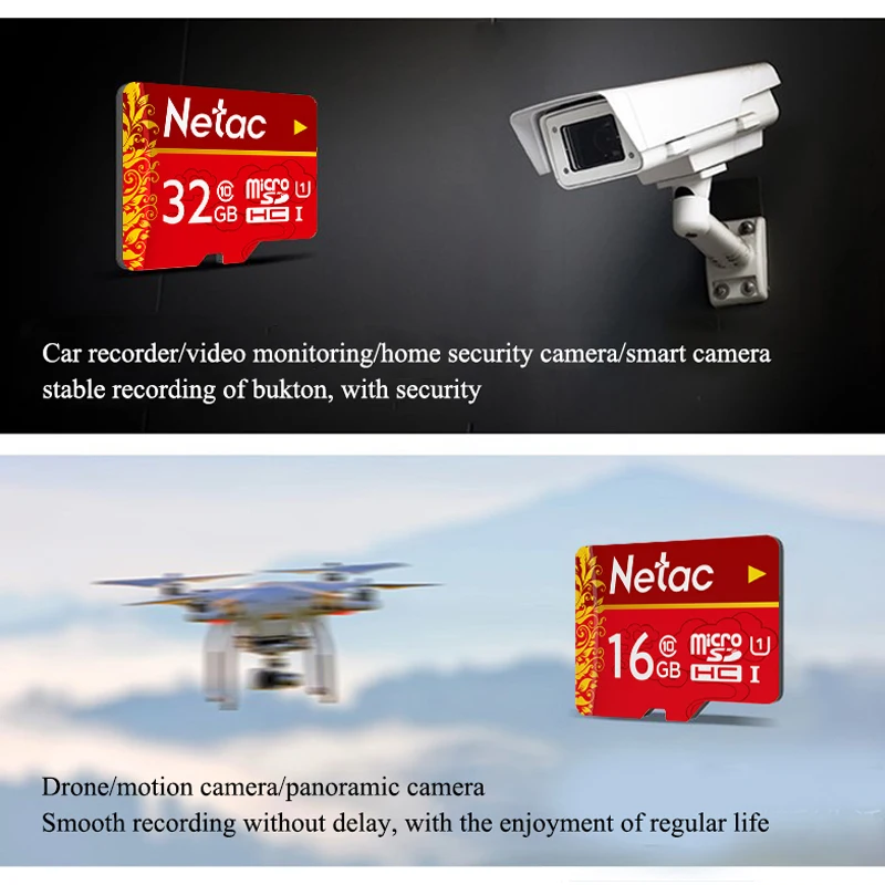 Микро SD карты Netac высокое Скорость слот для карт памяти 16 Гб оперативной 32