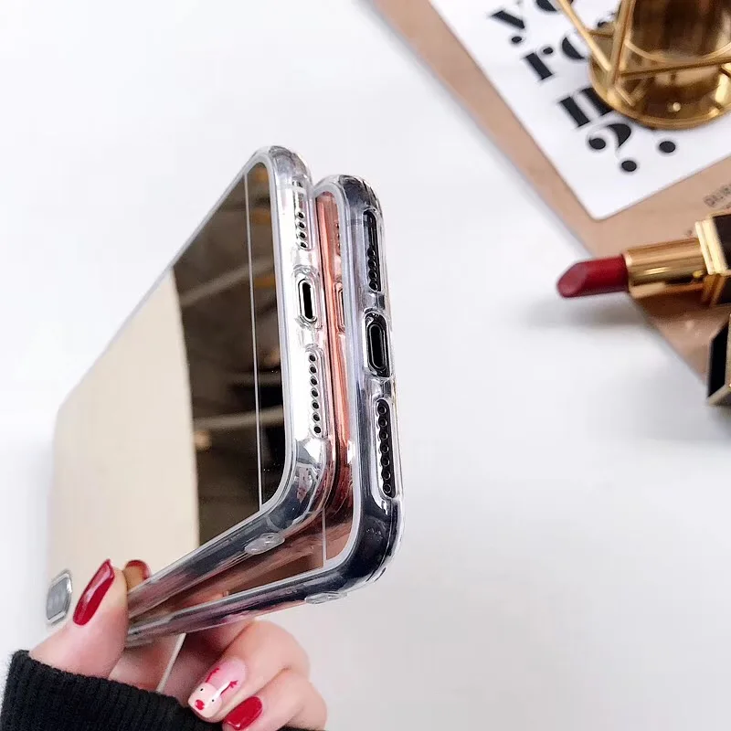 Чехол для Apple iPhone 11 Pro Max роскошный золотой зеркальный мягкий чехол 12 pro 6 6S 7 8 Plus XR X XS