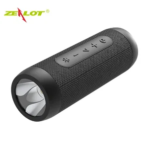 Zealot S22 Boombox Mini Alta Bluetoth Portable FM Wireless Speaker LED+Power Library, TF Card Support