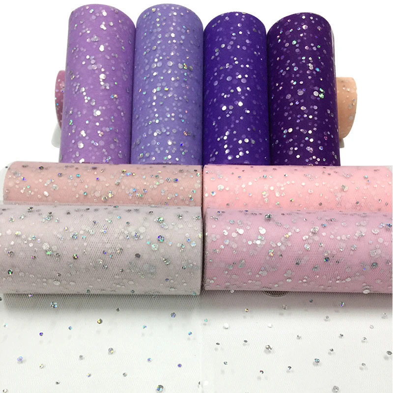Круглая Тюлевая юбка пачка 25 ярдов 6 дюймов|fabric craft|diy fabricglitter organza |