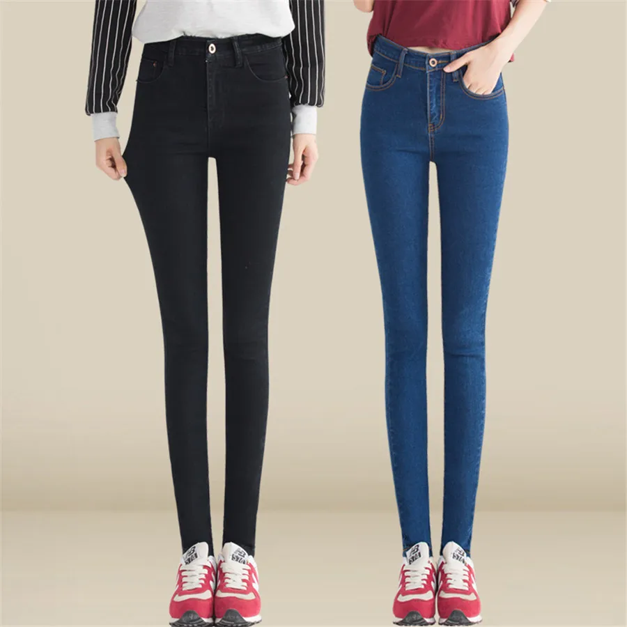 Мягкие Стрейчевые женские джинсы BF ковбойские джинсовые брюки с высокой талией