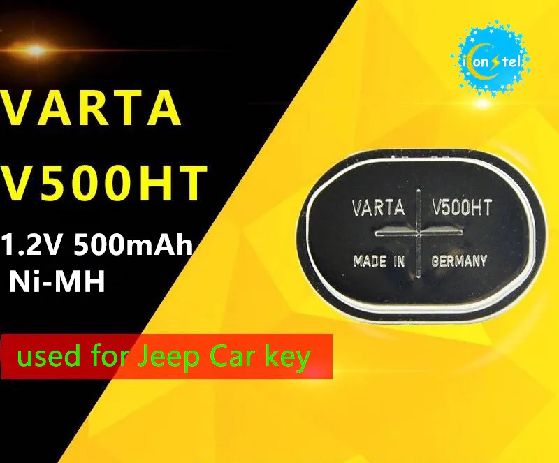 iconstel 5pcs for Varta V500HT 1.2V 500mAh battery Original Germany Ni-MH rechargeable Button cell batteries Jeep car key | Электроника