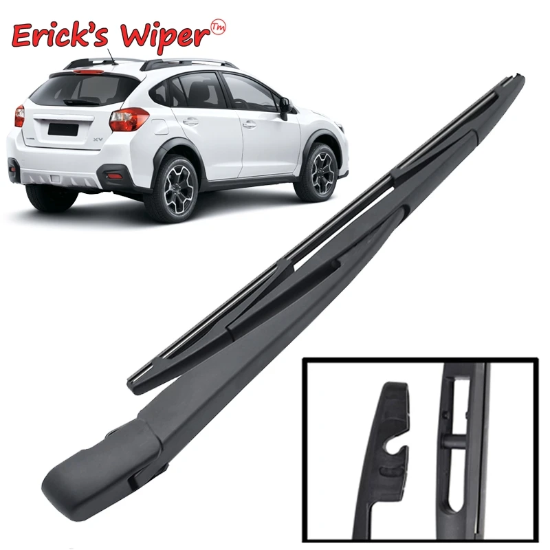 

Erick's Wiper 12" Rear Wiper Blade Arm Set For Subaru XV 2011 2012 2013 2014 2015 2016 2017 Windshield Windscreen Rear Window