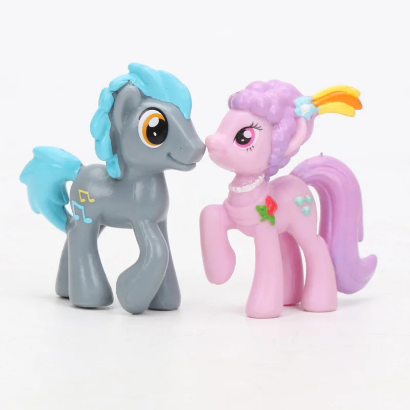 1 шт. игрушки My Little Pony Mini Pony ПВХ фигурки героев дискорд Радуга Дэш сумеречные искорки Спайк Пинки Пай DJ Pon-3 игрушки куклы
