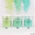 1 баночкакоробка, 10 мл светильник стящая пудра для ногтей мятно-зеленого цвета, мелкая пудра для украшения ногтей, 300 цветов на выбор, 3-55