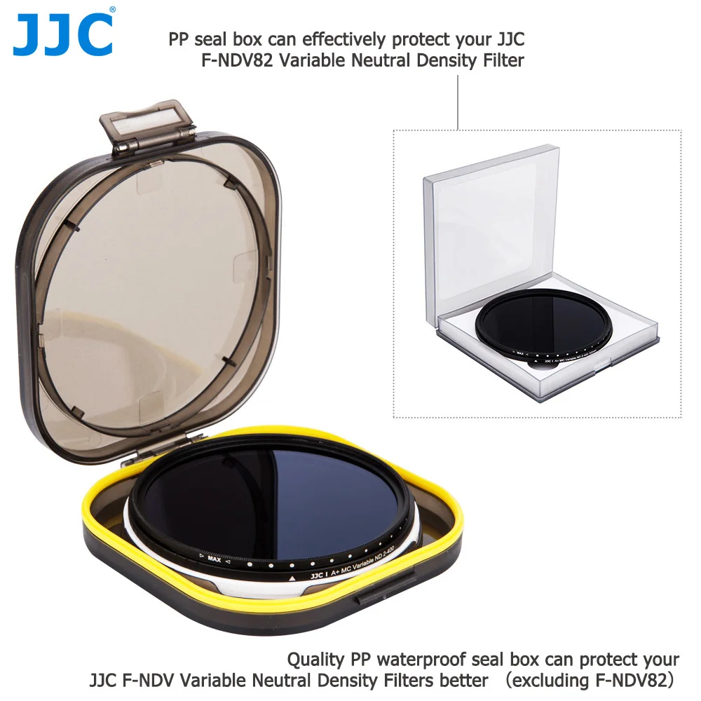 JJC ND Filter Variable ND2-400 VND Neutral Density Fader Adjustable Lens Filter 49mm 52mm 55mm 58mm 62mm 67mm 72mm 77mm 82mm