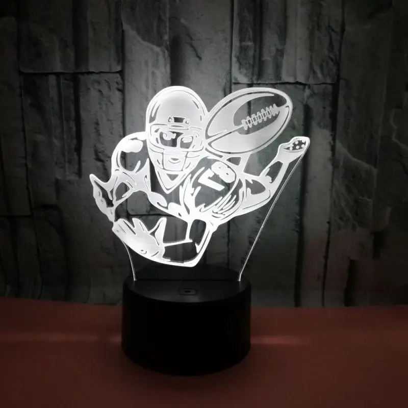 3d лампа для регби сенсорного управления и дистанционного Led визуальный подарок