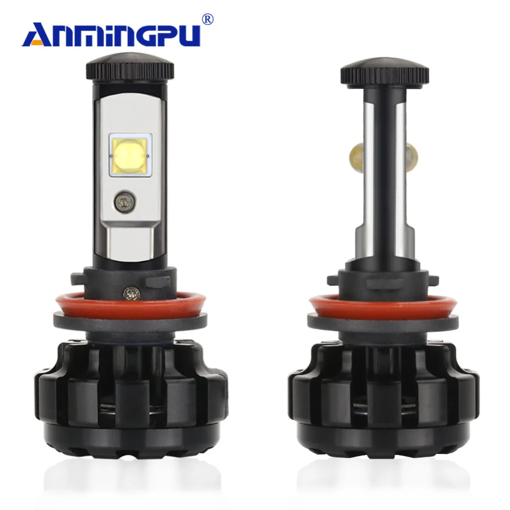 ANMINGPU 2 шт. 12000LM/пара фар лампы с чипами Cree XHP50 H8 H11 светодиодные 6000K H4 Led H7 H1 H3 9006 9005