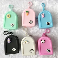 1pc mini dolls backpack for 29cm doll 16 bjd azone ob doll soft rubber bags accessories children kids best gifts