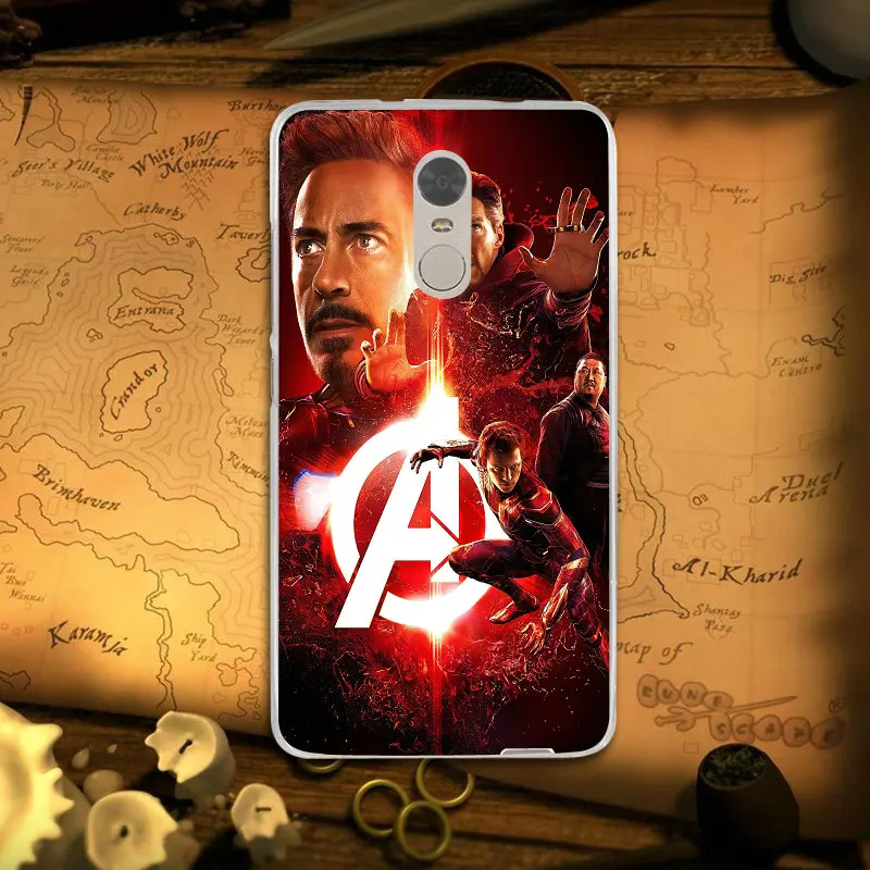 С изображением героев фильма Марвел мстители для Xiaomi mi Red Note 3 S 4 4X 4A 5 5S 5A 6 6X 6A 8 A1 Pro