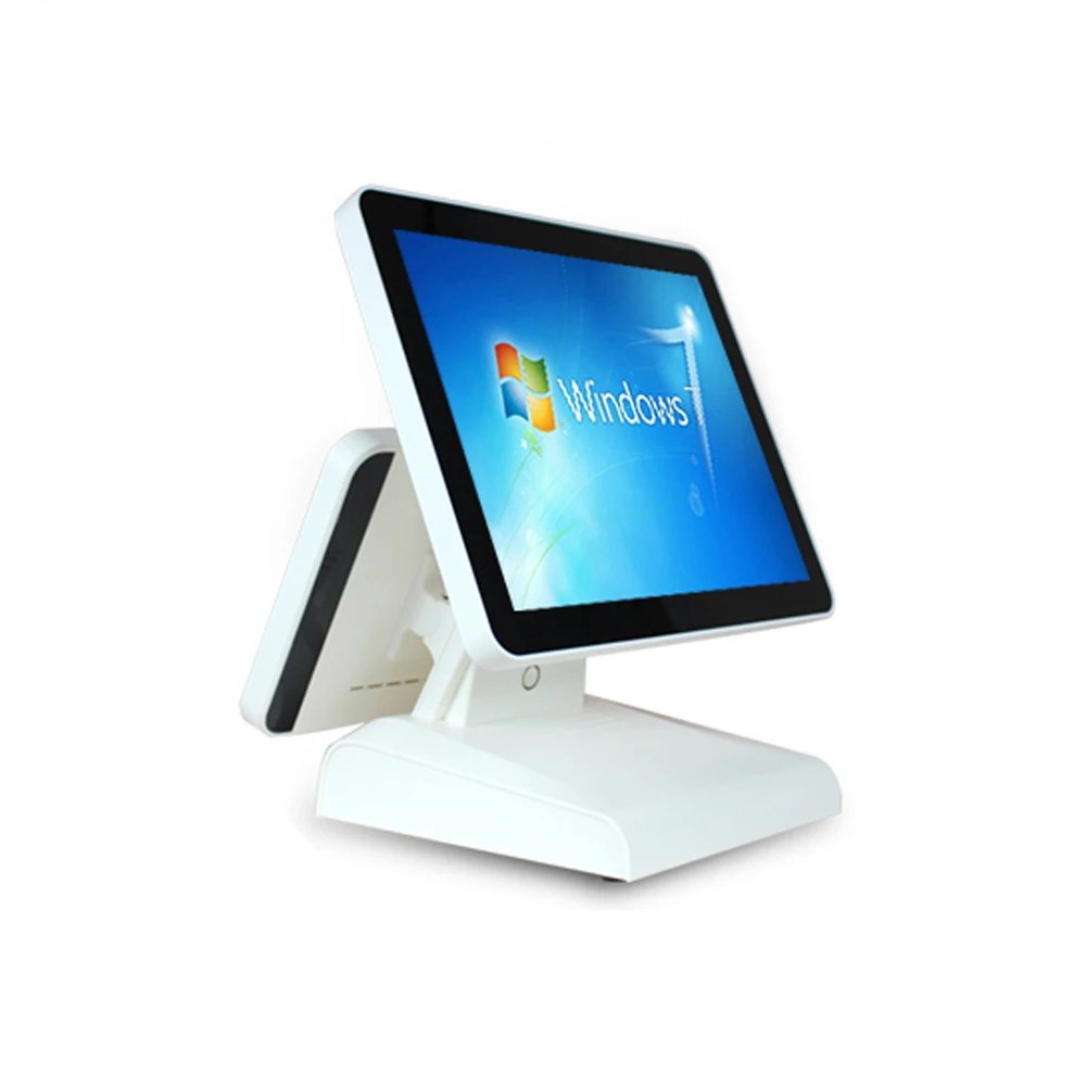 POS-терминал POS1619D с двойным жк-дисплеем для ресторана Pos-терминал все в одном