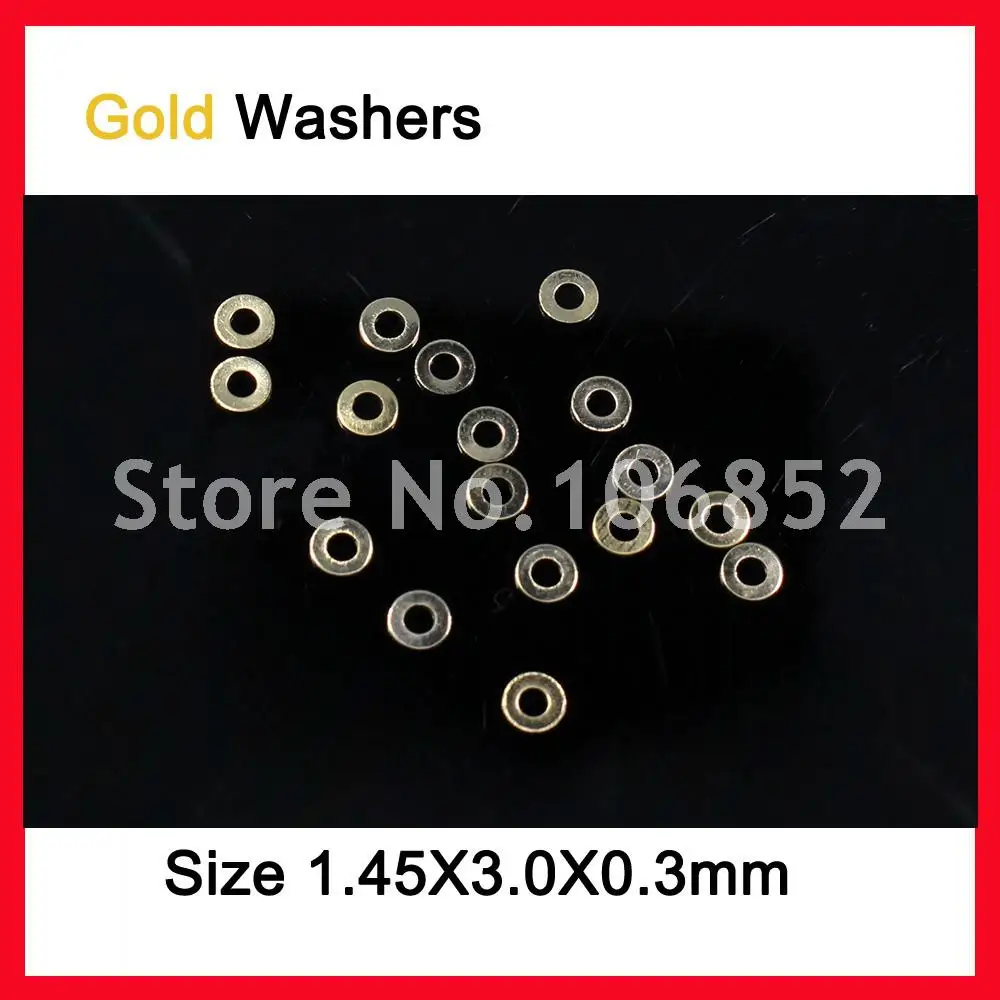 

500pcs Gold Color Diameter 1.4mm Stainless Steel Metal Eyeglasses Glasses Screw Washers Free Shipping