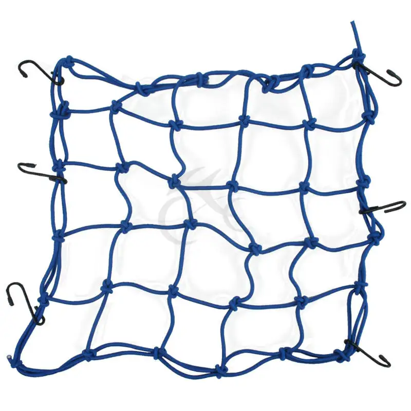 Мотоциклетный шлем банджи багажный груз 6 крючков сетка для удержания 40x40 см