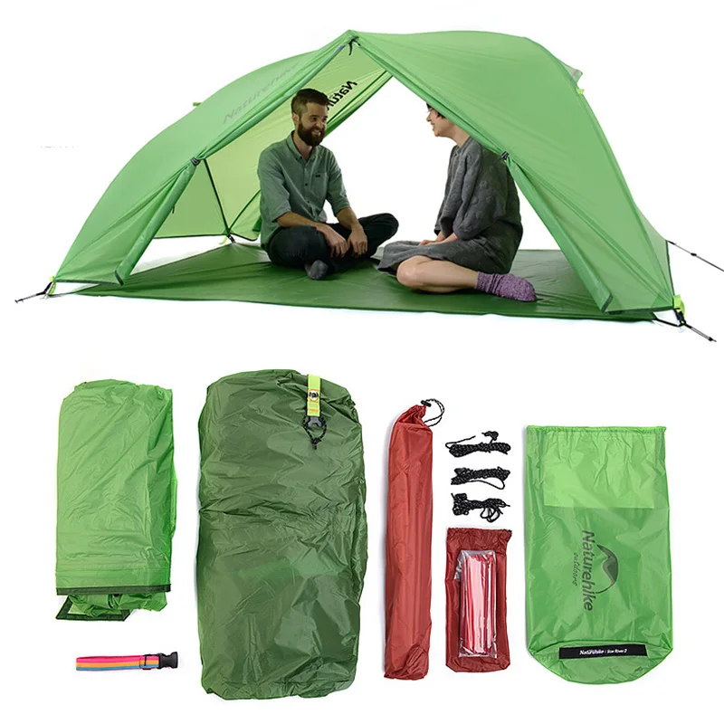 NatureHike хорошее качество 20D силиконовая ткань водонепроницаемый двухслойный 2