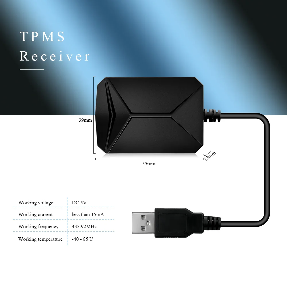 USB Android TPMS автомобильный монитор давления в шинах 4 внешних датчика 116psi система