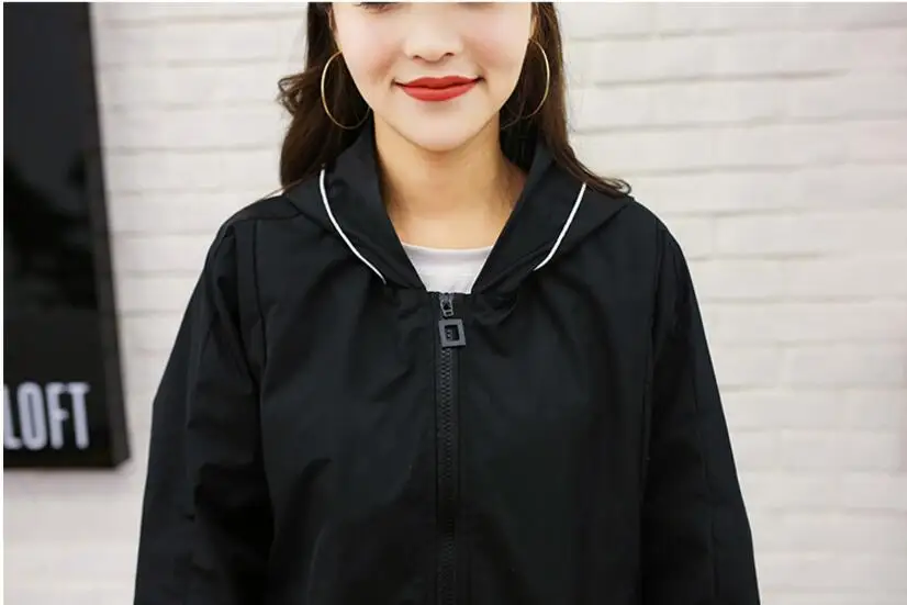 LKGHULO New Fashion Plus Size Women Coat 2018 Spring Autumn Casual Hooded Long Trench Female Loose Solid Outerwear A73 | Женская одежда