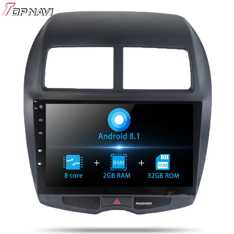 Автомобильный GPS плеер 2 din 10 1 дюйма Android 8 Радио для Mitsubishi ASX 2013 стерео