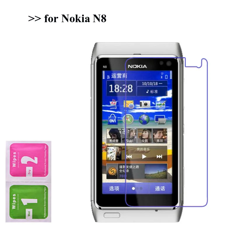 2 шт. Ультрапрозрачная мягкая Взрывозащищенная нанопленка для Nokia N8 | Мобильные