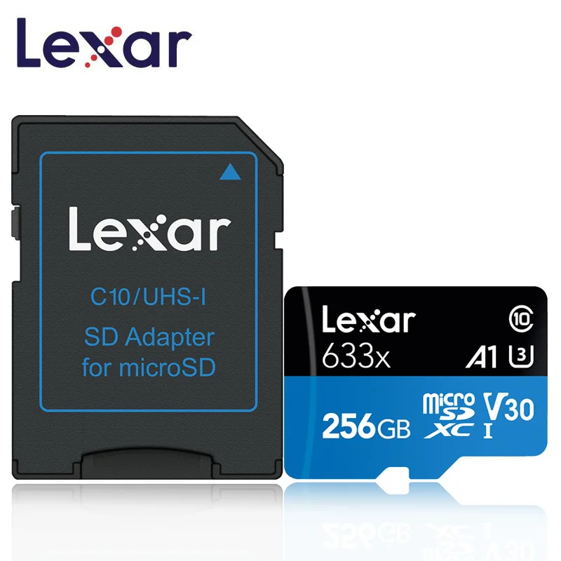 

Карта micro sd Lexar 95 МБ/с./с, 633x256 ГБ, автомобильная карта microsd SDHC, класс 10, карта памяти TF, адаптер флеш-памяти для Gopro/DJI/Nintendo switch