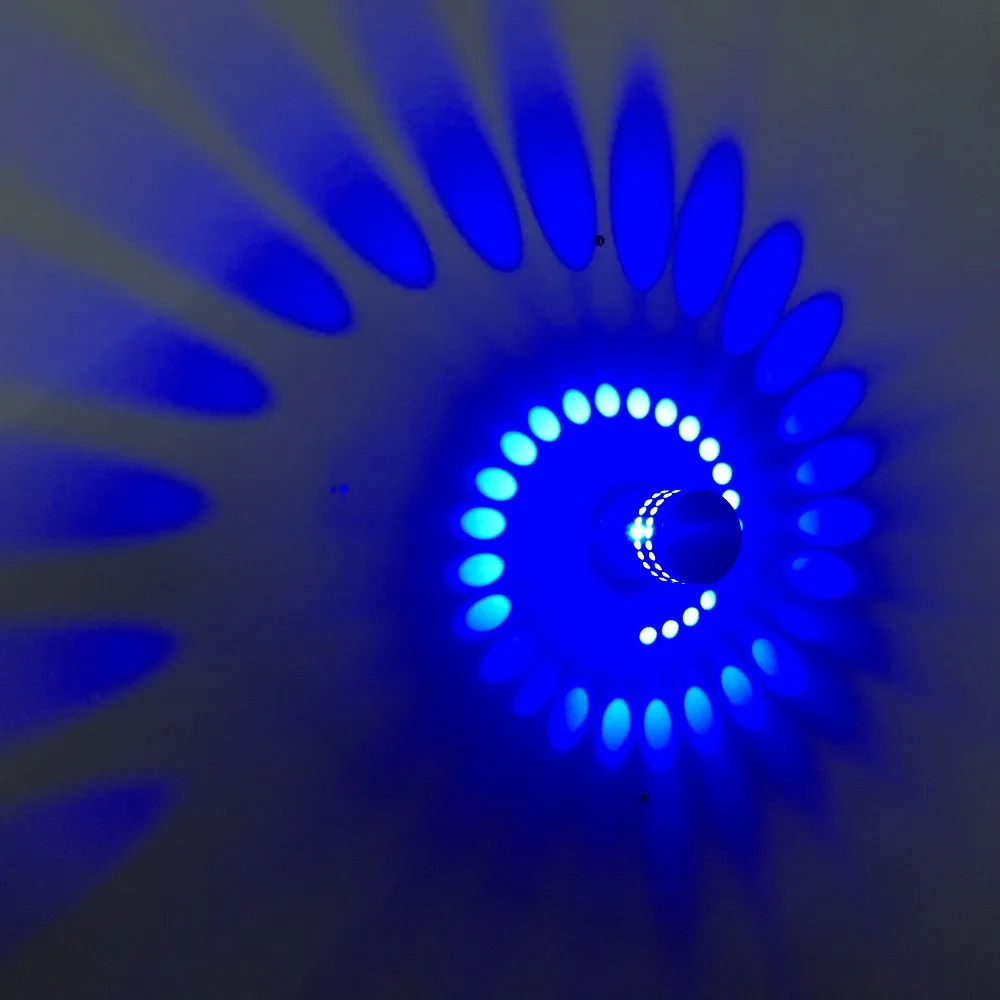 Современный светодиодный настенный светильник RGB 3 Вт алюминиевый полый цилиндр