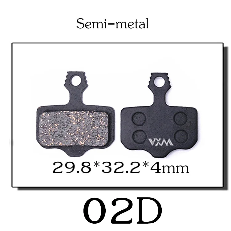 02D 4 pair VXM 4 пары MTB велосипедный велосипед велосипедные дисковые Тормозные колодки полуметаллические тормозные колодки для SHIMANO SRAM AVID HAYES TEKTRO Magura формула - Цвет: 02D 4 pair