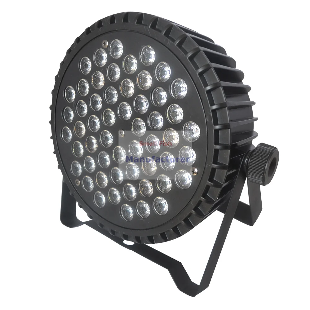 4Pcs/Lot Aluminum Alloy Par 54X3W RGBW/RGBWA/RGBWA-UV LED Flat Lights DMX 8/9 CH Dj Disco Lighting Shows Equipments | Лампы и