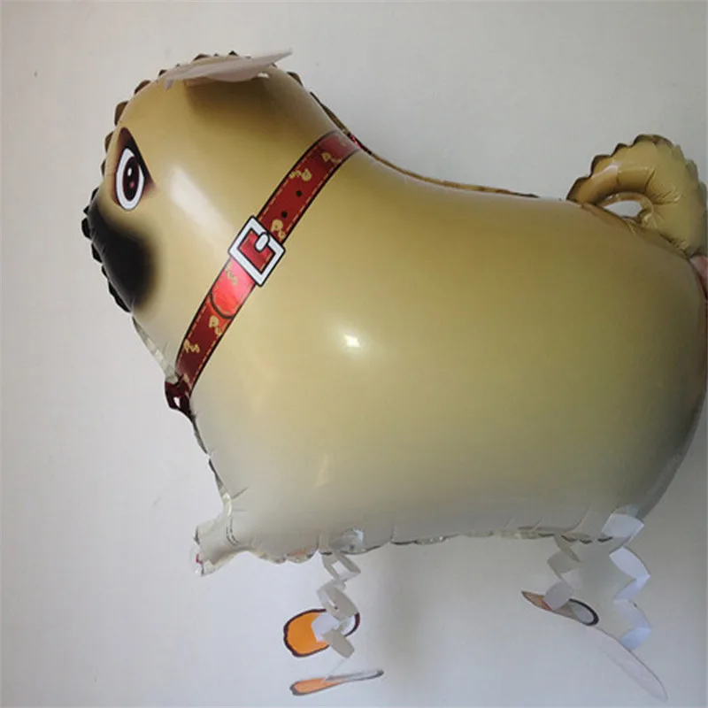 Фольгированные воздушные шары в форме мопса цифры гелиевые собаки животных