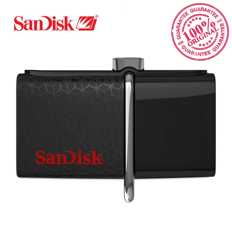 SanDisk Ultra Dual USB 3 0 флеш накопитель OTG SDDD2 150 Мб/с 16 ГБ 32 64 Гб 128 для смартфонов и