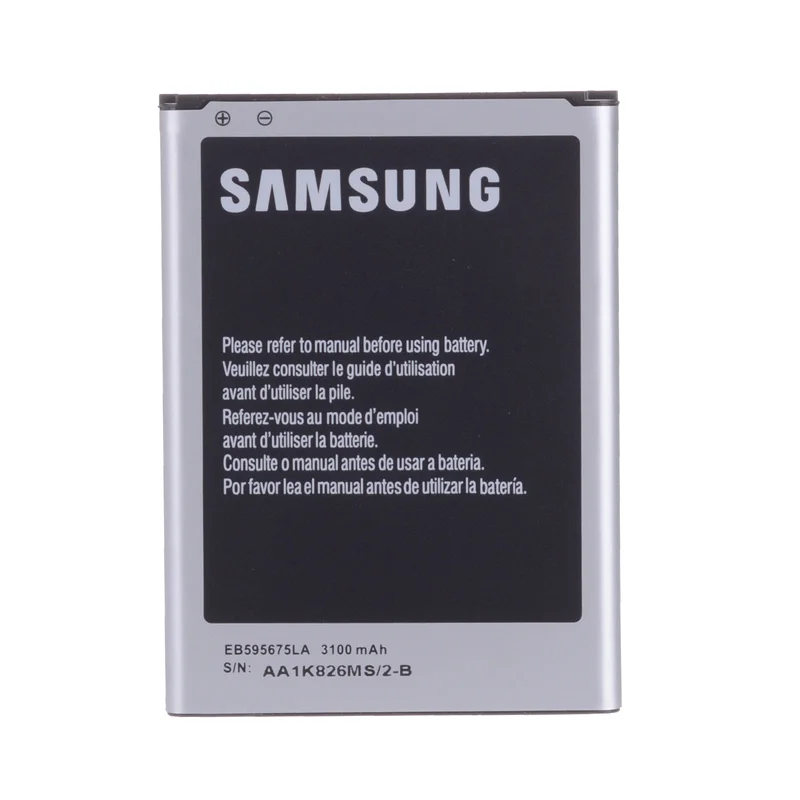 Оригинальный аккумулятор для Samsung Galaxy Note 2 N7100 3100 мАч EB595675LU полной емкости N7102 N719