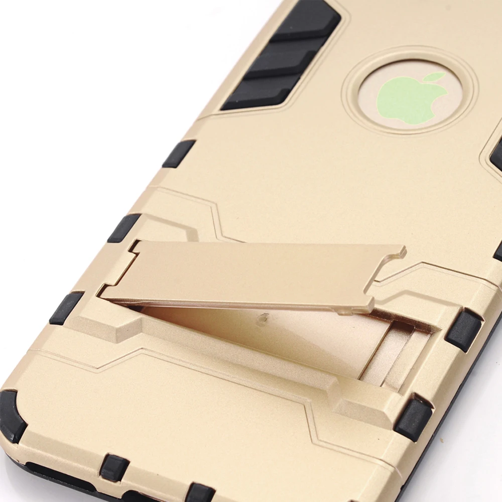 Чехлы Coque для iPhone 6s Plus Броня задняя крышка Мобильные аксессуары с подставкой