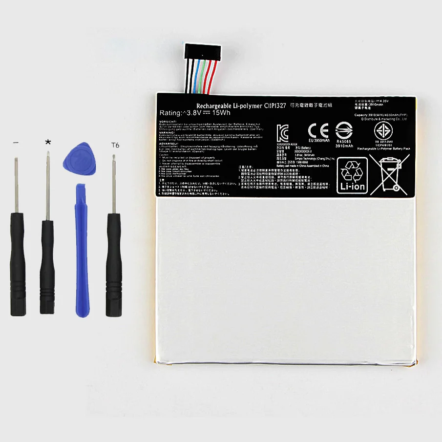 Оригинальный аккумулятор высокой емкости для ASUS C11P1327 MeMo Pad 7 Me170C ME170 K012 K017 FE170CG 3910