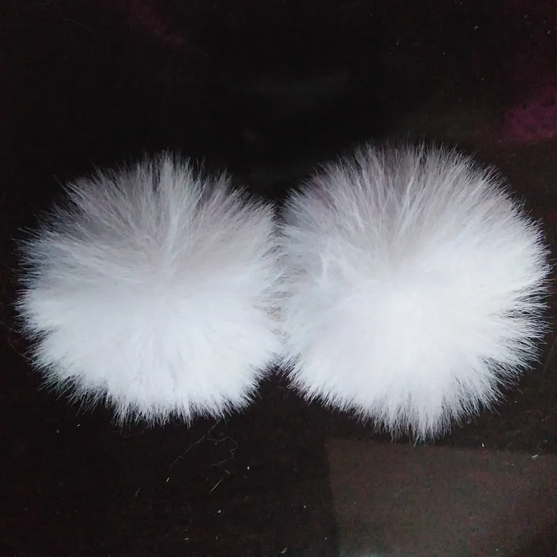 2019Fur мяч брелок с помпонами из искусственного кроличьего меха для животных