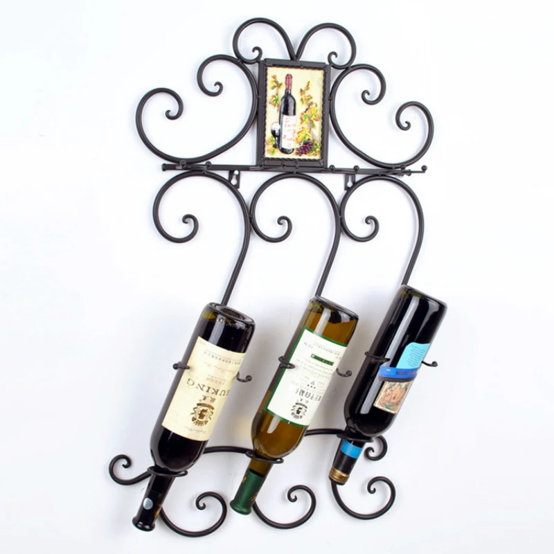 Металлическая Винная стойка 43x14x71 см домашний декор прокрутка настенный