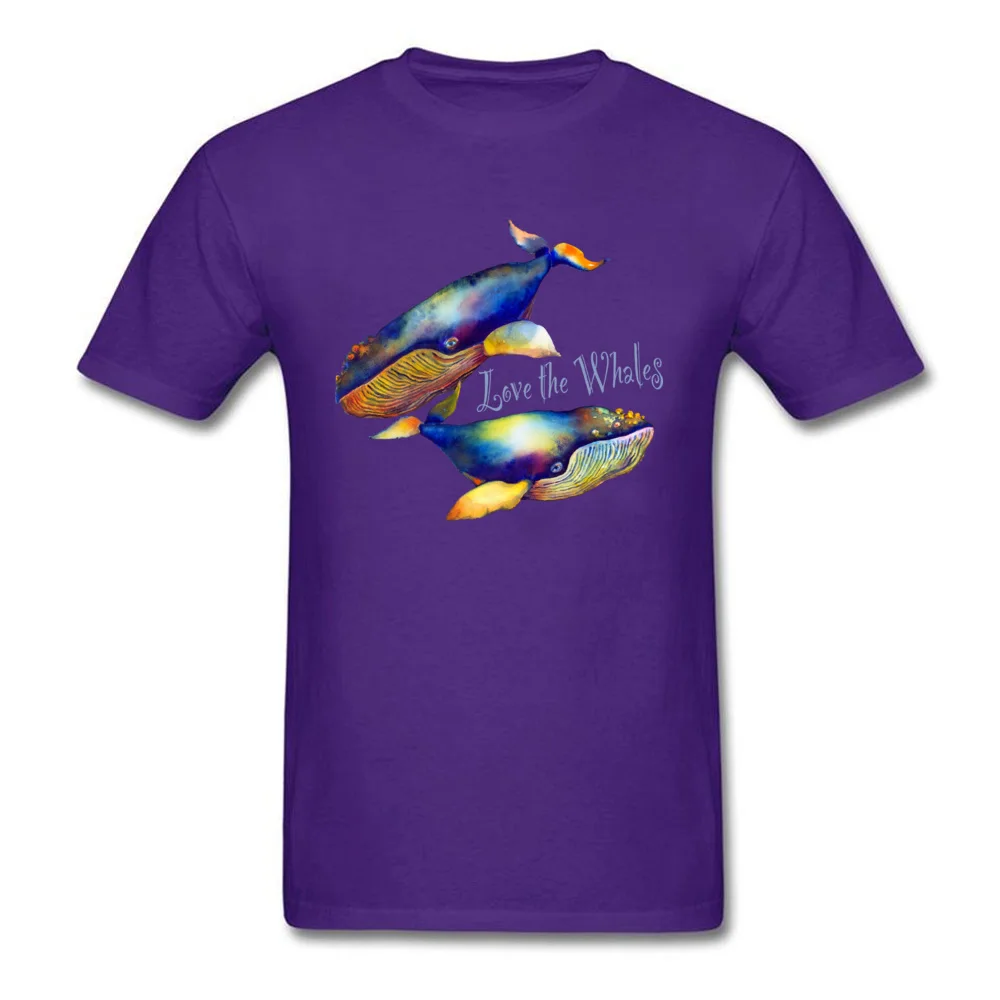 Футболки с надписью Love The Whales Мужская футболка семейная хлопковые топы круглым