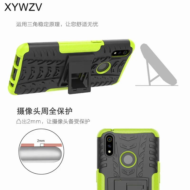 OPPO Realme 3 Pro Case Shockproof Cover Armor Soft PU Silicone Hard PC Phone For Back X Lite |
