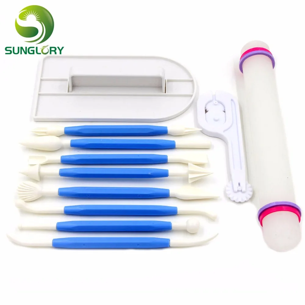 Инструменты для украшения тортов 11 шт. режущий инструмент сахарной глазури торта