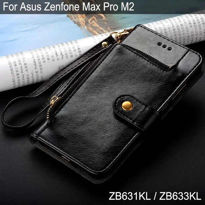 Чехол для ASUS Zenfone Max Pro M2 ZB631KL ZB633KL роскошный модный кожаный чехол телефона