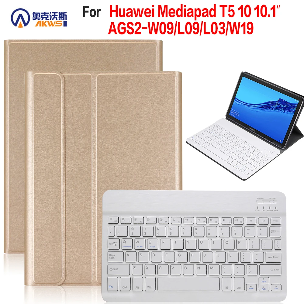 Ходунки Bluetooth клавиатура чехол для Huawei Mediapad T5 10 1 ''планшет съемный AGS2-W09/L09/L03/W19