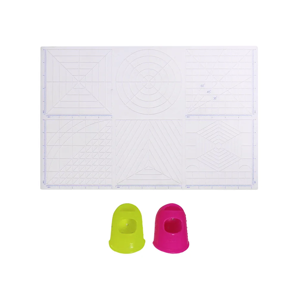 Multi Purpose 3D Printing Pen Template Soft Silicone Mat Drawing Templates Copy Board with Fingerstalls | Компьютеры и офис