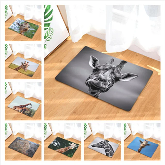 Африканское пастбище жираф коврик для ванной кухонного ковра декоративные