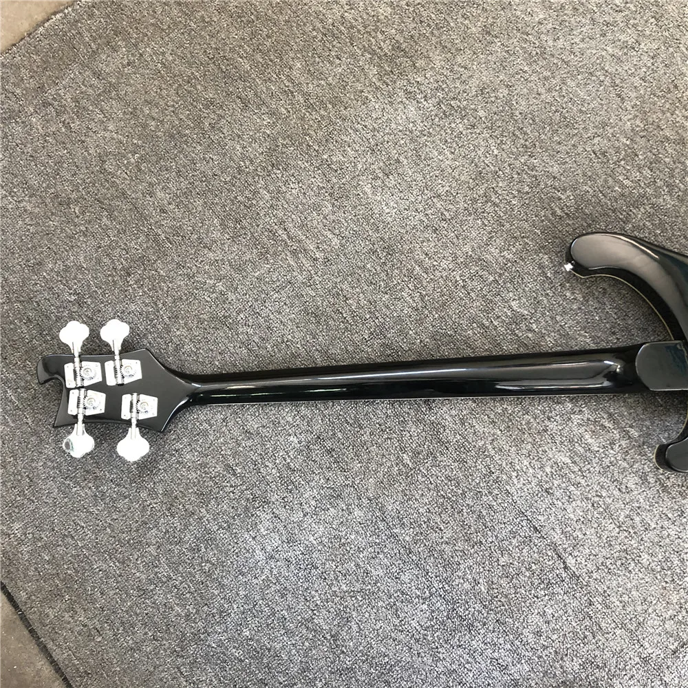 Kaiyun фабрика на заказ Rickenback 4 струнная бас-гитара. Ricken4003 весь корпус красивый резной бас. реальное фото